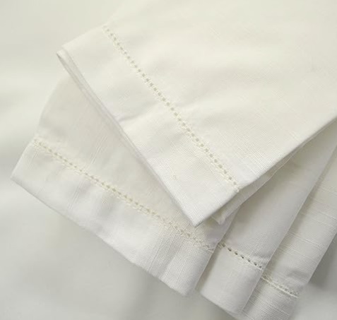 Hemstitch Cloth Napkins White